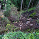 The steep trail to the top of Mount Wells